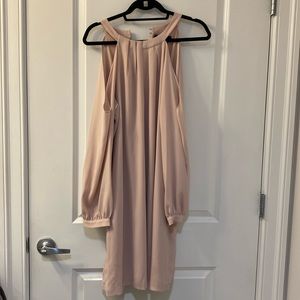 BCBGMAXAZRIA Light Pink Long Sleeve Dress